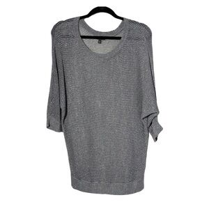 Express Women's Charcoal Crew Neck Sweater Sz Large